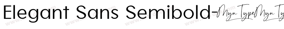 Elegant Sans Semibold字体转换